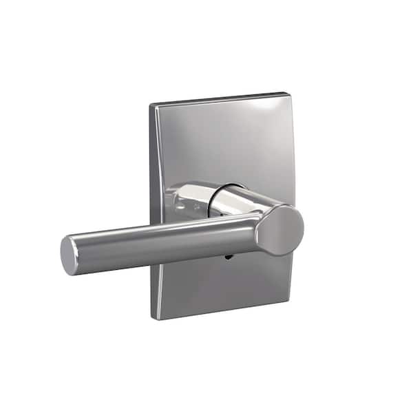 Schlage Custom Broadway Bright Chrome Century Trim Combined Interior Door Lever