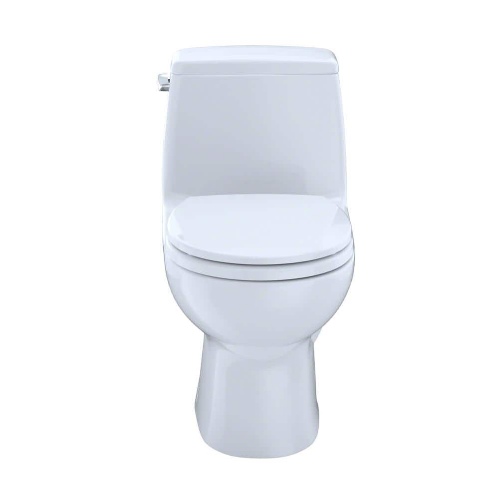 EcoMax Modern Bone Round One-Piece Toilet with SoftClose Seat