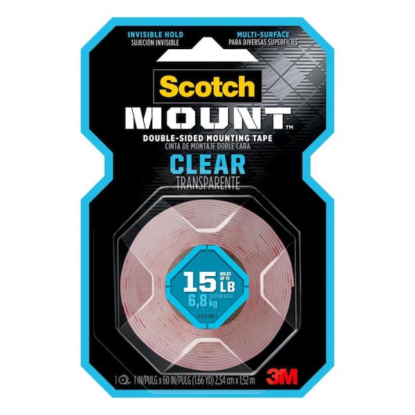 Scotch Permanent Outdoor Mounting Tape 1 INx60 IN Roll 