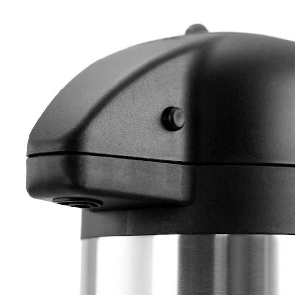 Thermos 2 Quart Glass Vacuum Insulated Pump Pot - Gray Metallic