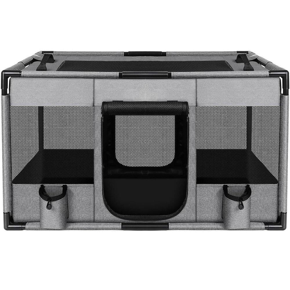Portable Fabric Mesh Dog Cat Playpen with PVC Pipe Frame and Carrying Case for Indoor/Outdoor Use, Medium Size price history on PriceWatchPro