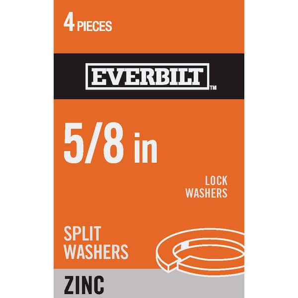 Everbilt 5/8 in. Zinc Plated Lock Washer (4-Pack)