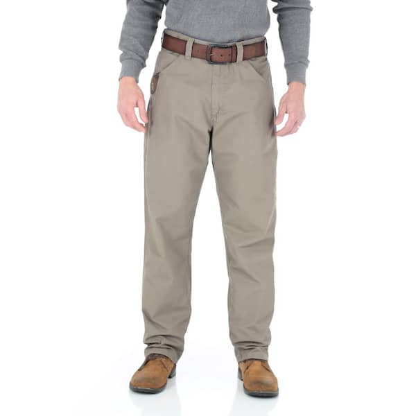 Wrangler Men's Size 40 in. x 30 in. Dark Khaki Technician Pant