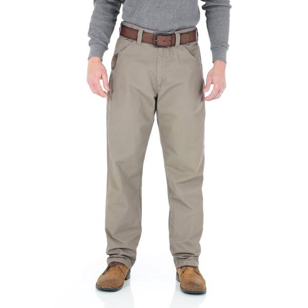 Wrangler Men's Size 40 in. x 34 in. Dark Khaki Technician Pant