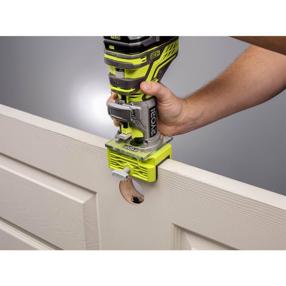 ONE+ 18V Cordless Fixed Base Trim Router (Tool Only) with Tool Free Depth Adjustment with Router Latch Mortiser ONE+ 18V Cordless Fixed Base Trim Router (Tool Only) with Tool Free Depth Adjustment with Router Latch Mortiser