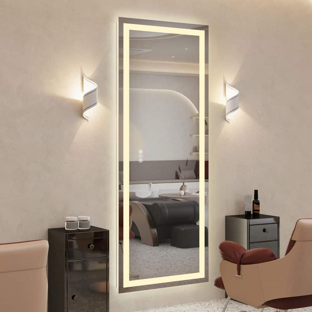 84 in. W x 32 in. H Rectangular Frameless LED Anti-Fog Wall Bathroom Vanity Mirror in Tempered Glass, ETL price history on PriceWatchPro