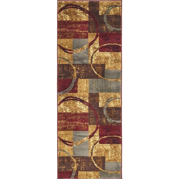 Unique Loom Barista Kouillou Multi 2' 2 x 6' 0 Runner Rug