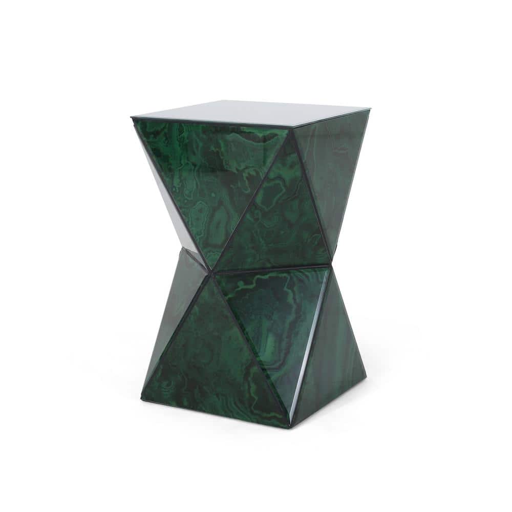 Aamie Malachite Hourglass Side Table