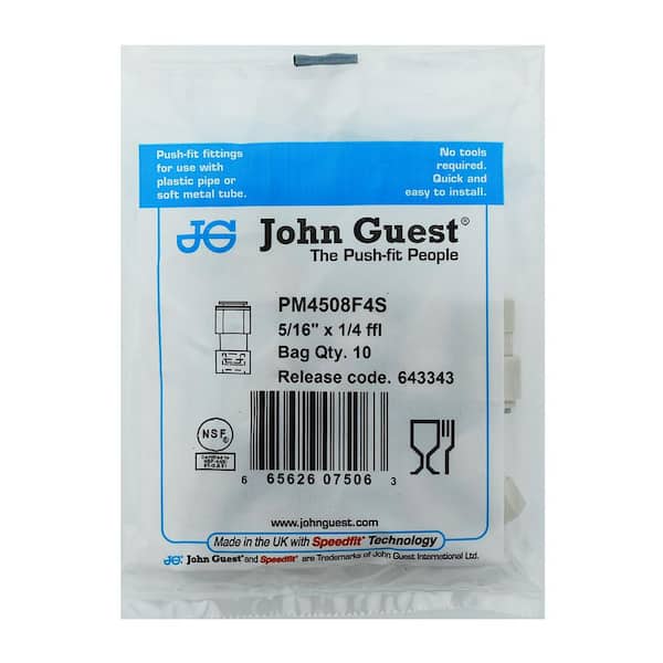 Inserts Speedfit 50 x John Guest pipe support sleeves for 5/16" x 1/4" tube 