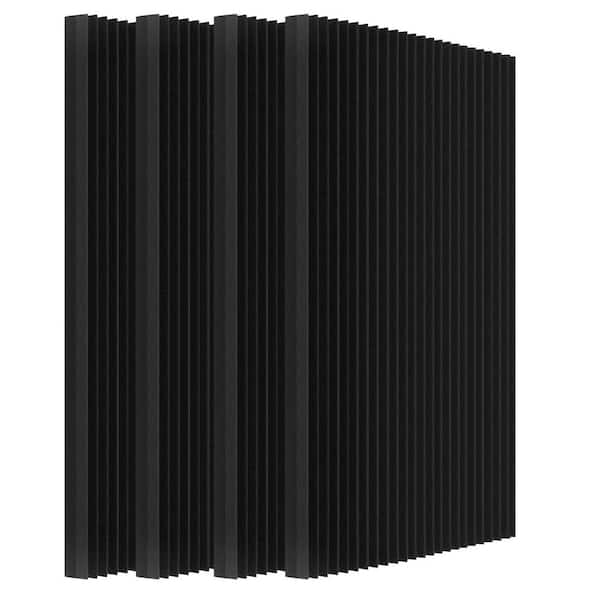 4 Packs 48 in. x 24in. x 2in. High Density Acoustic Foam Panels, Soundproof Foam Wall Panels Noise Reduction Studio Wall