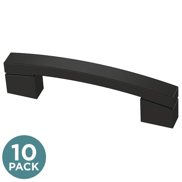 Liberty (10-Pack) Bold Arch 5-1/16 in. (128 mm) Modern Matte Black Arch Cabinet Handle Drawer Pulls