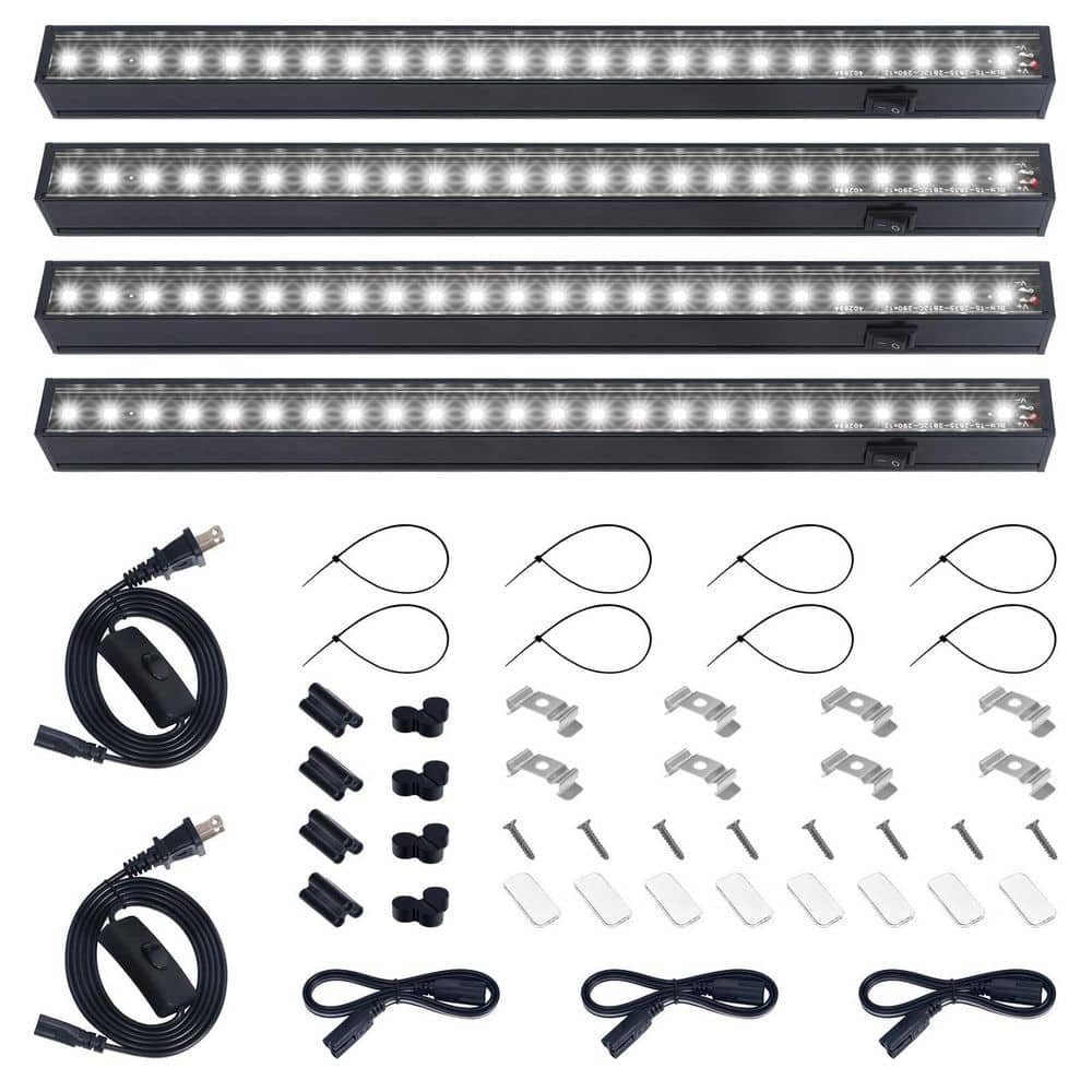 4 Packs 1 ft. T5 Grow Lights, Full Spectrum, 3 Mounting Modes, Magnetic Installation, Plug and Play, Natural White price history on PriceWatchPro