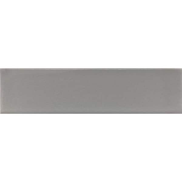Apollo Tile Gray 4 in. x 5 in. Polished Glass Mosaic Tile Sample (0.13 sq. ft./Piece)