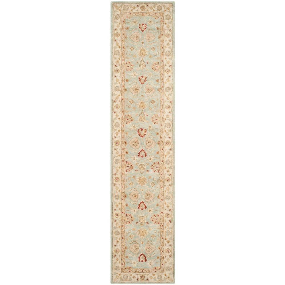 Antiquity Gray Blue/Beige 2 ft. x 18 ft. Border Runner Rug price history on PriceWatchPro