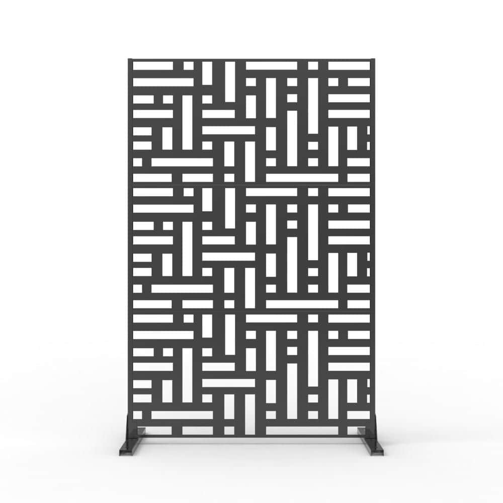 "Freestanding Metal Privacy Screen Outdoor - 72"" H x 47"" W Decorative Fence Panel - Laser Cutfor Patio, Garden, Balcony" price history on PriceWatchPro