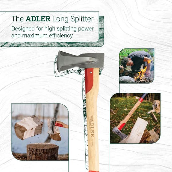 ADLER 31.5 in. Hickory Handle Long Splitter Axe 130.0H200B211