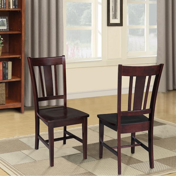 San Remo Rich Mocha Wood Dining Chair (Set of 2)