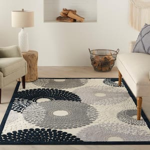 Graphic Illusions Parchment 5 ft. x 7 ft. Geometric Modern Area Rug