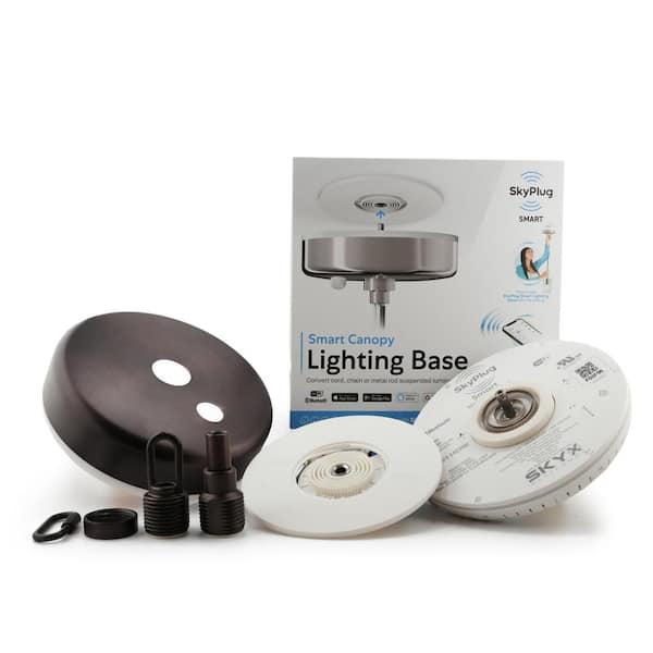 SkyPlug 5 in. Bronze Smart Plug and Play Lighting Base - Carina