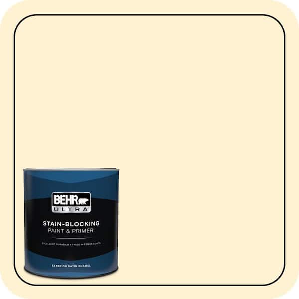 BEHR ULTRA 1 qt. #ICC-30 Cashmere Sweater Satin Enamel Exterior Paint & Primer