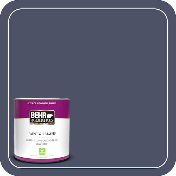BEHR PREMIUM PLUS 1 qt. #610F-7 Mystical Shade Eggshell Enamel Low Odor Interior Paint & Primer