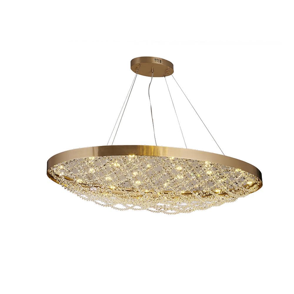 Jacoby II 24-Light Copper Basket Chandelier