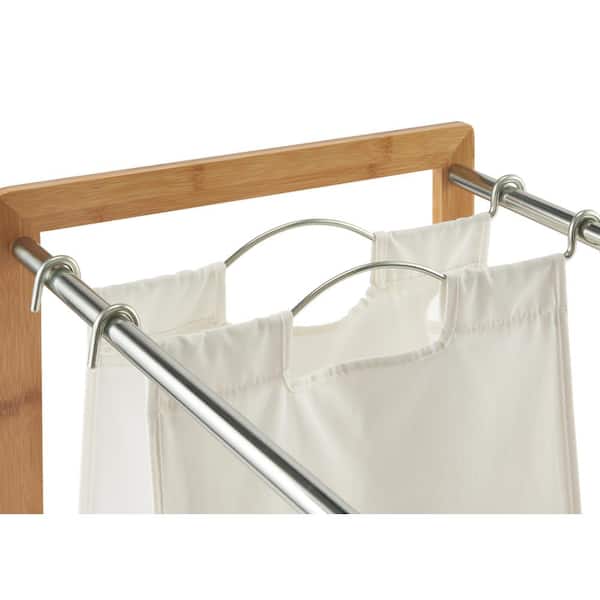 TRINITY - EcoStorage 3-Bag Rolling Bamboo Laundry Cart