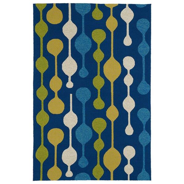 Kaleen Home and Porch Blue 5 ft. x 7 ft. 6 in. Indoor/Outdoor Area Rug