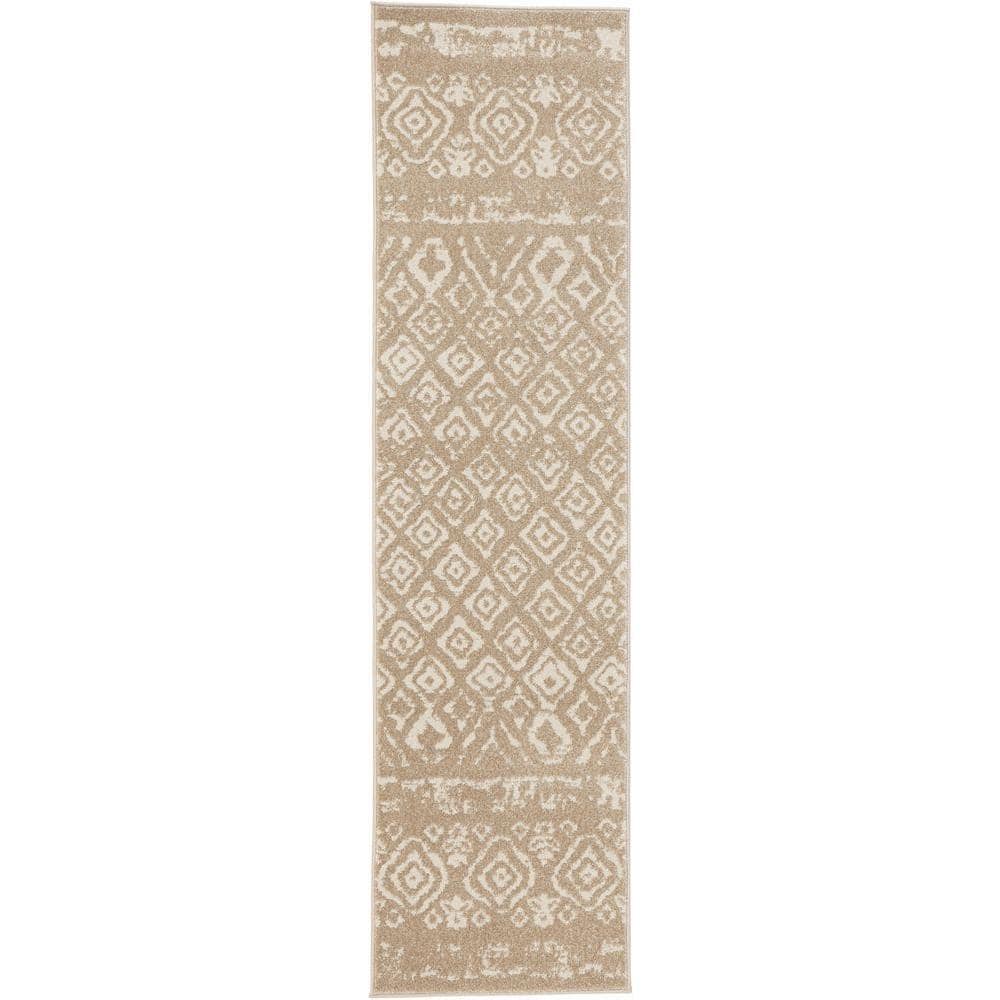 Home Decorators Collection Tribal Essence Beige 2 ft. x 7 ft. Runner ...