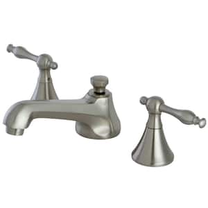 Naples 8 in. Widespread 2-Handle Bathroom Faucet in Brushed Nickel