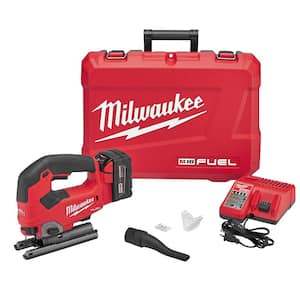 M18 FUEL 18-Volt Lithium-Ion Brushless Cordless Jig Saw Kit With (1) 5.0Ah Battery, Charger and Case
