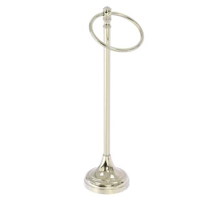 Carolina 5.5 in. Guest Towel Ring Stand in Polished Nickel