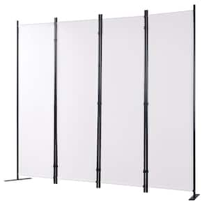 Room Divider, 5.6 ft. 4-Panel Folding Privacy Screen, Fabric Partition for Office, Bedroom, Dining Room, Freestanding