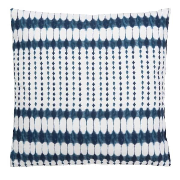 SAFAVIEH Indoor Navy/White 18 in. X 18 in. Throw Pillow