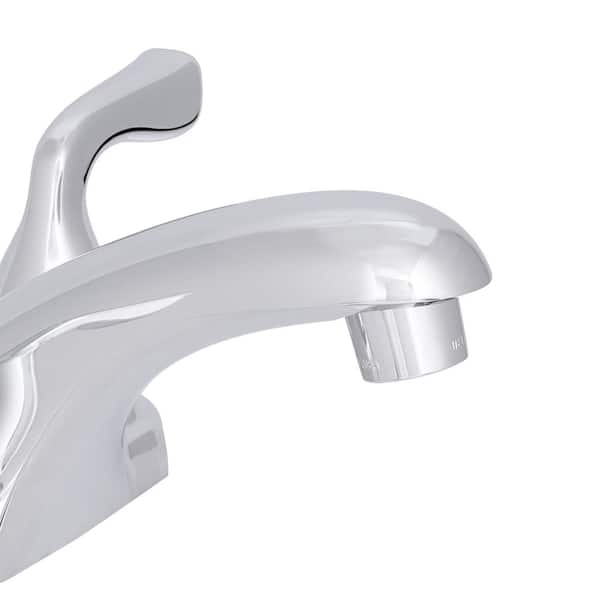 Delta Foundations 4 in. Centerset 2-Handle Bathroom Faucet in