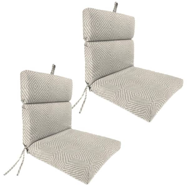 Jordan Manufacturing 44 in. L x 22 in. W x 4 in. T Rectangular Outdoor Dining Chair Cushion in Encore Birch (2-Pack)