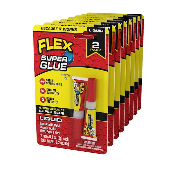 FLEX SEAL FAMILY OF PRODUCTS Flex Super Glue Liquid 2-Piece 3g (8-Pack)