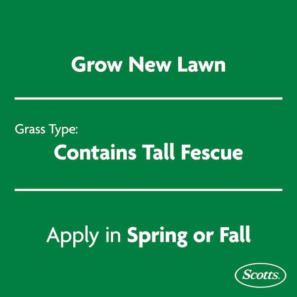 Turf Builder 16 lbs. Rapid Grass Tall Fescue Mix Combination Seed and Fertilizer Grows Green Grass in Just Weeks