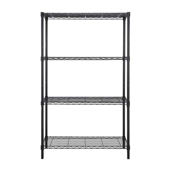 mzg 4-Tier Black Coating Utility Wire Shelving Unit (18 in. D x 36 in. W x 59 in. H)