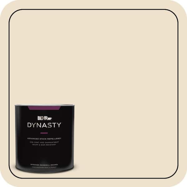 BEHR DYNASTY 1 qt. #QE-17 Ivory Stone Eggshell Enamel Interior Stain-Blocking Paint & Primer