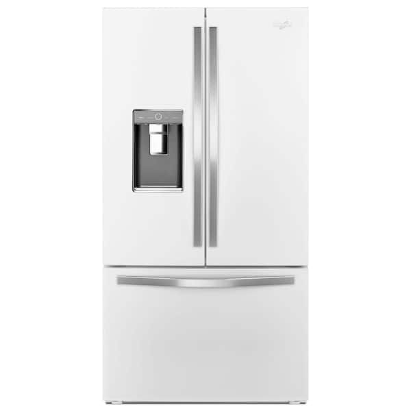 Whirlpool 36 in. W 31.5 cu. ft. French Door Refrigerator in White Ice