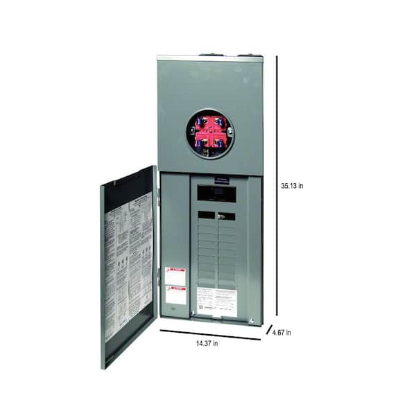Square D Homeline 200 Amp 20-Space 40-Circuit Outdoor Ring