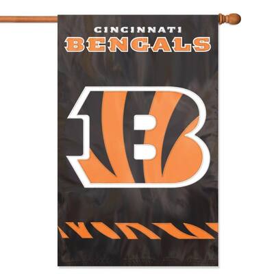 Cincinnati Bengals Applique Banner Flag