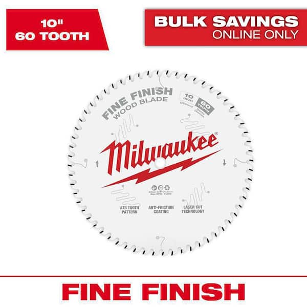 10 in. x 60-Tooth Fine Finish Circular Saw Blade