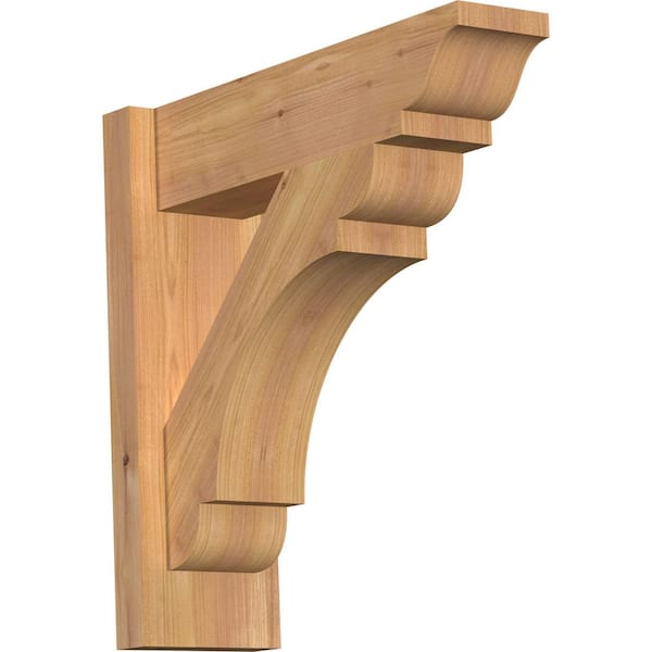 Ekena Millwork 6 in. x 18 in. x 18 in. Western Red Cedar Olympic Traditional Smooth Outlooker