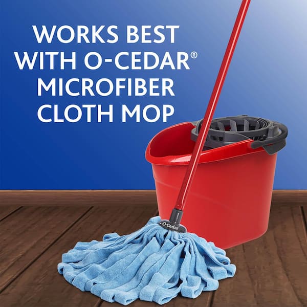 O-Cedar Microfiber Cloth Wet Mop,Blue/Red