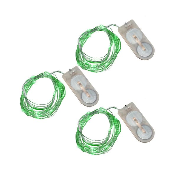 20-Green Waterproof Mini LED String Light (Set of 3)