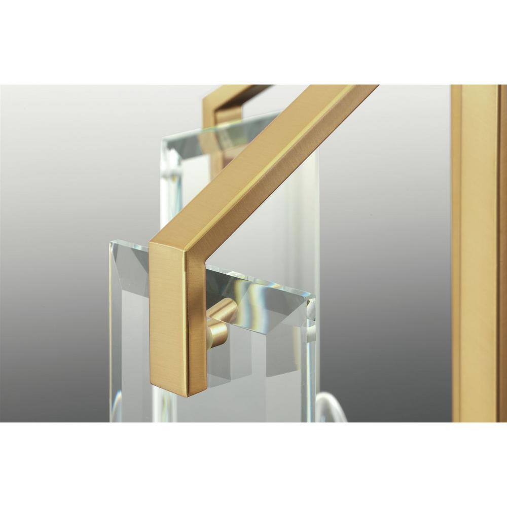 Cahill Brushed Bronze 3-Light Vanity with Clear Glass