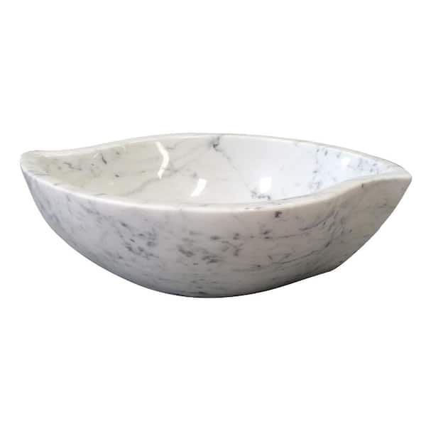 Canim Carrara Marble Vessel Sink