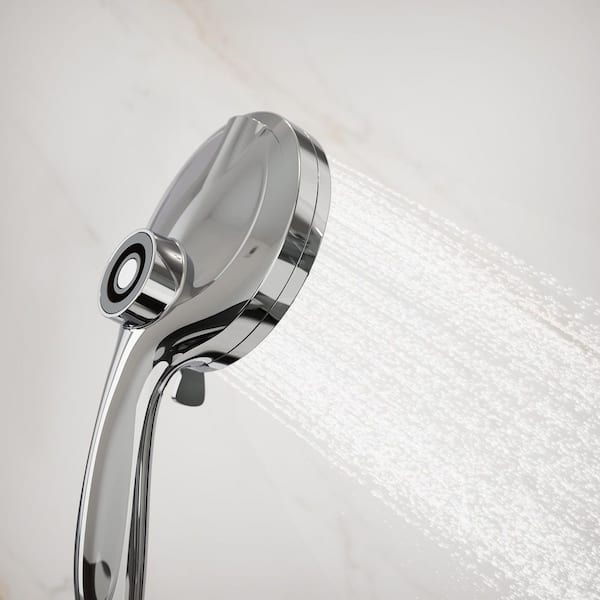 10-Spray Wall Mount Magnetic Handheld Shower Head with Mineral Filter Beads 1.8 GPM in Polished Chrome